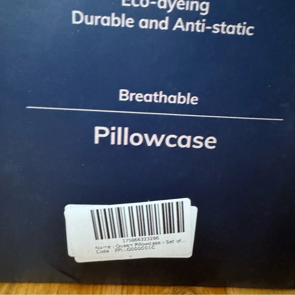 EGO HOME Silky Soft Queen Pillowcase Set of 2 Gray Eco-Friendly Breathable NEW
